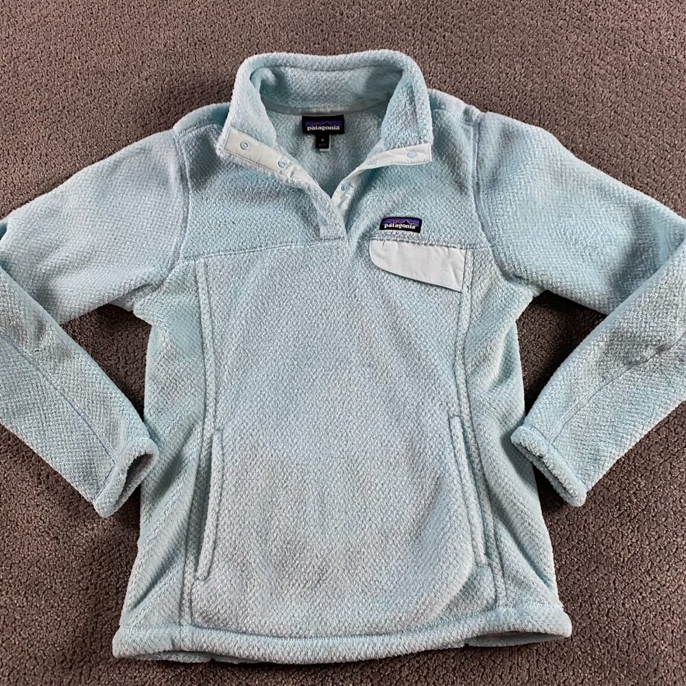 Patagonia Light Blue Fleece Jacket